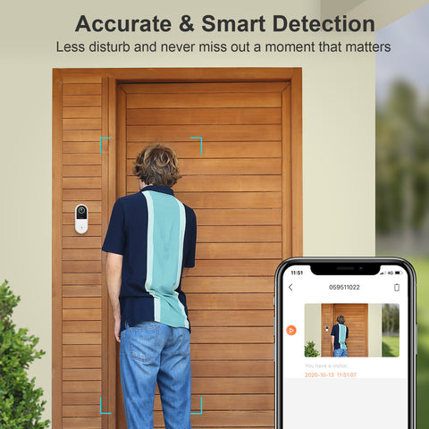 HeimVision 2K Video Doorbell, WiFi Doorbell Camera with Wireless Chime, Motion Activated Alerts, 2-Way Audio, Enhanced Night Vision, Weatherproof, Greets C1 (Existing Doorbell Wiring Required)